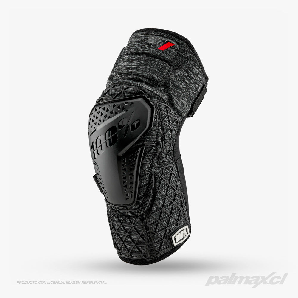 Rodillera modelo Surpass Level-2 Heather Grey Black | 100 Percent